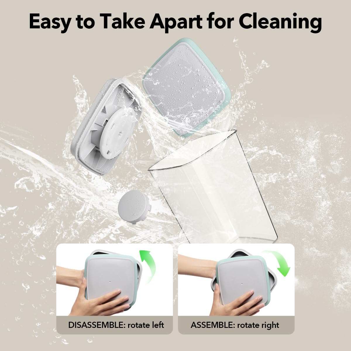 Dog Food Storage Container with 130ml Scoop – 4L/4.2qt Airtight Dog Food Container for Kibble & Treats, BPA-Free Cat Food Storage Container, Stackable Pop Lid Plastic Container with Lid (4.2Qt*2)