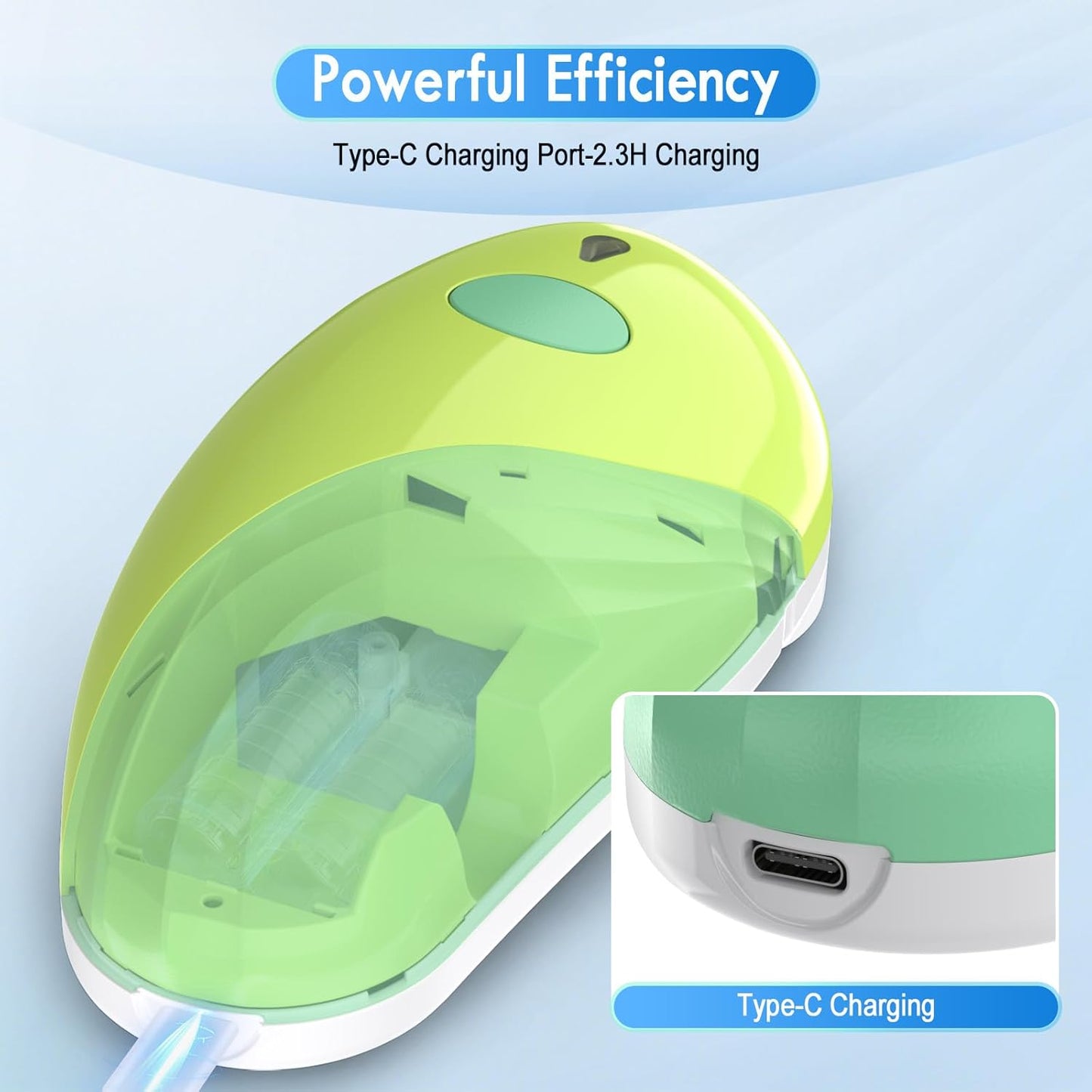 HuiJuKeJi Electric Can Opener, Rechargeable Automatic Can Opener for Seniors with Arthritis, One-Touch Hands-Free Can Opener for Almost Can Sizes, Smooth Edge & Food-Safe Kitchen Gadgets-Green