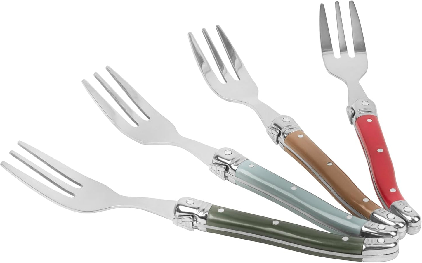 French Home Set of 4 Cake Forks - Holly Berry