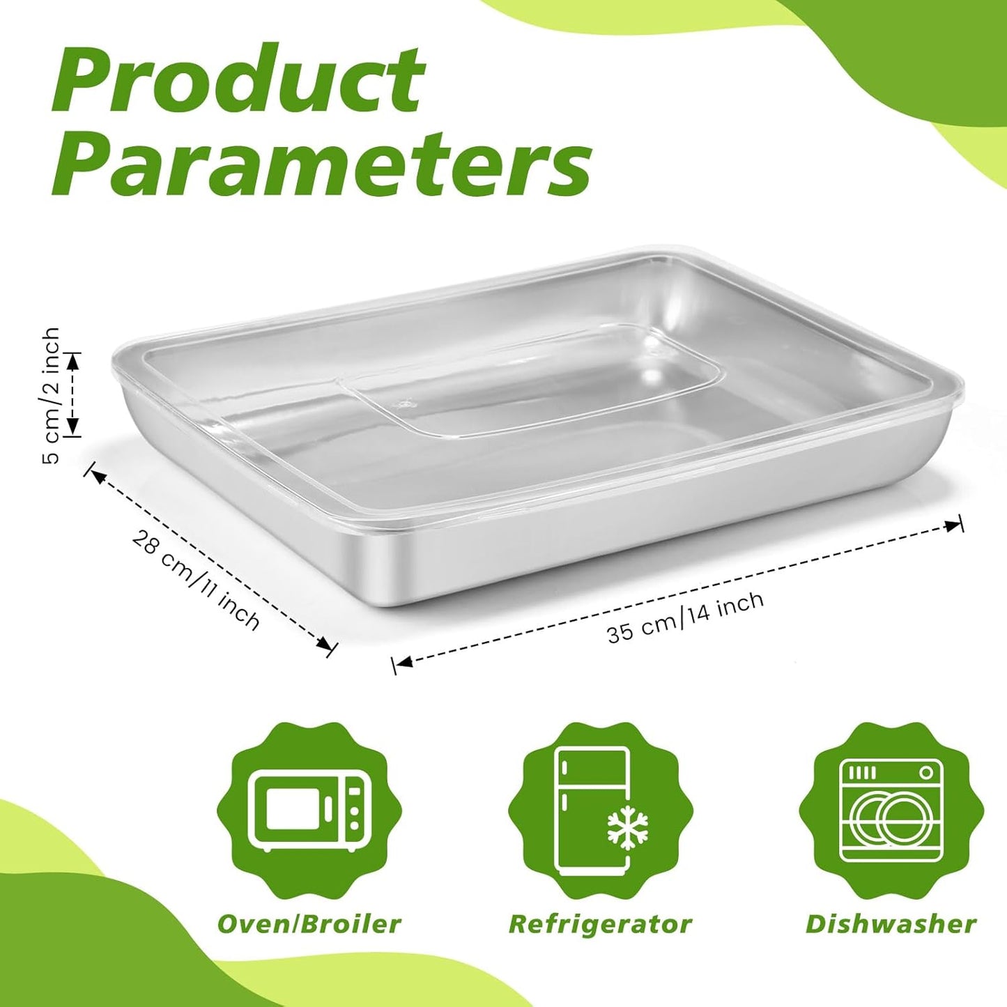 12 Pcs 162oz Stainless Steel Food Storage Containers with Lid Reusable Meal Prep Container Stackable Metal Storage Box Kitchen Tray for Meat Marinating Oven Freezer Leftovers Dishwasher Safe