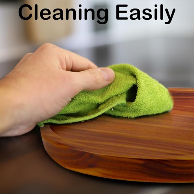 16" Acacia Wood Lazy Susan Organizer Kitchen Turntable for Cabinet Pantry Table Organization