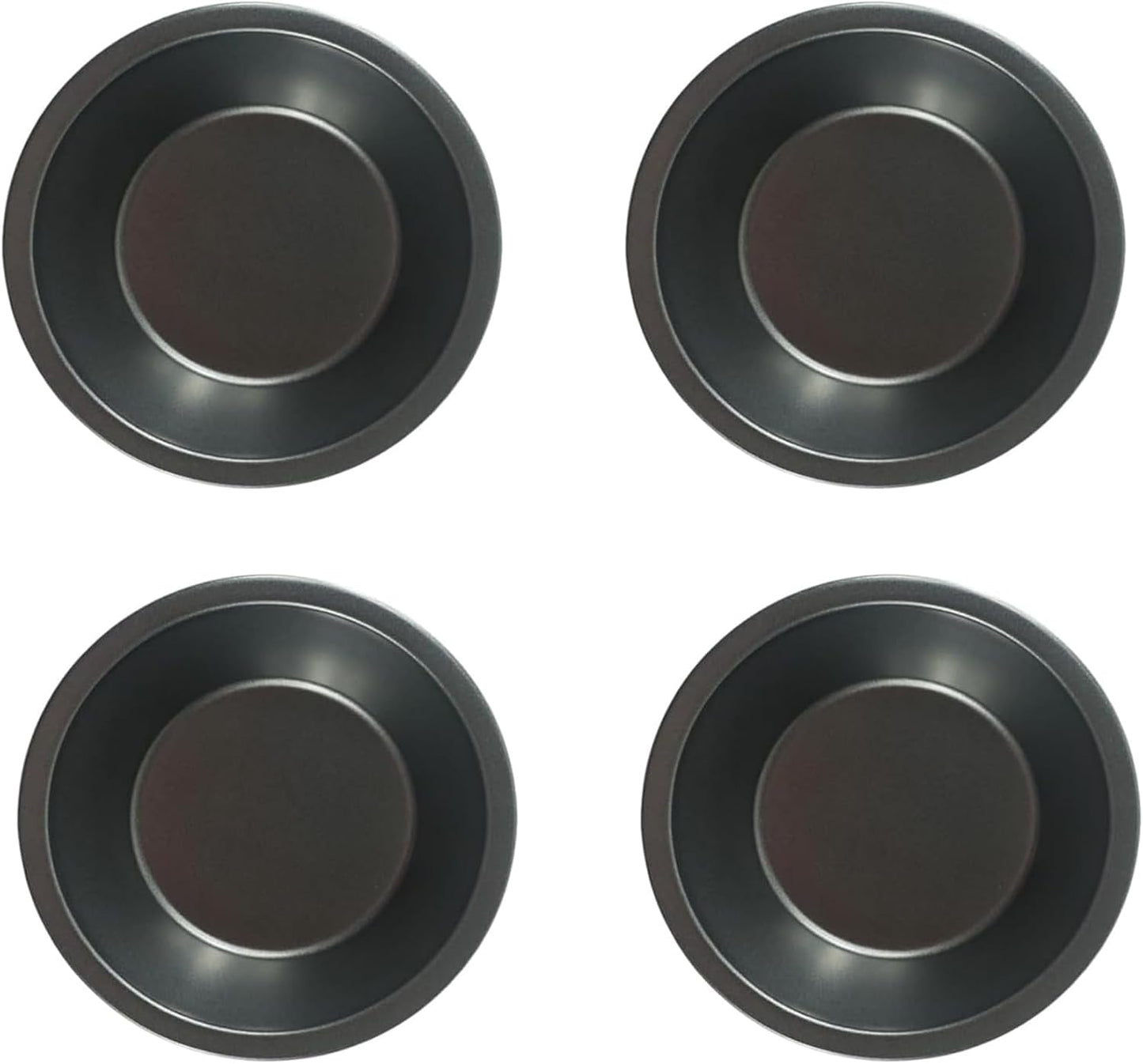 4 Pack Small Pie Baking Pans, 5 Inch Nonstick Mini Pie Plates, Small Round Carbon Steel Metal Pie Tins, Bakeware Individual Plate Baking Dish, Durable Pot Pie Tin -for Crust Tarts Pizza Bread