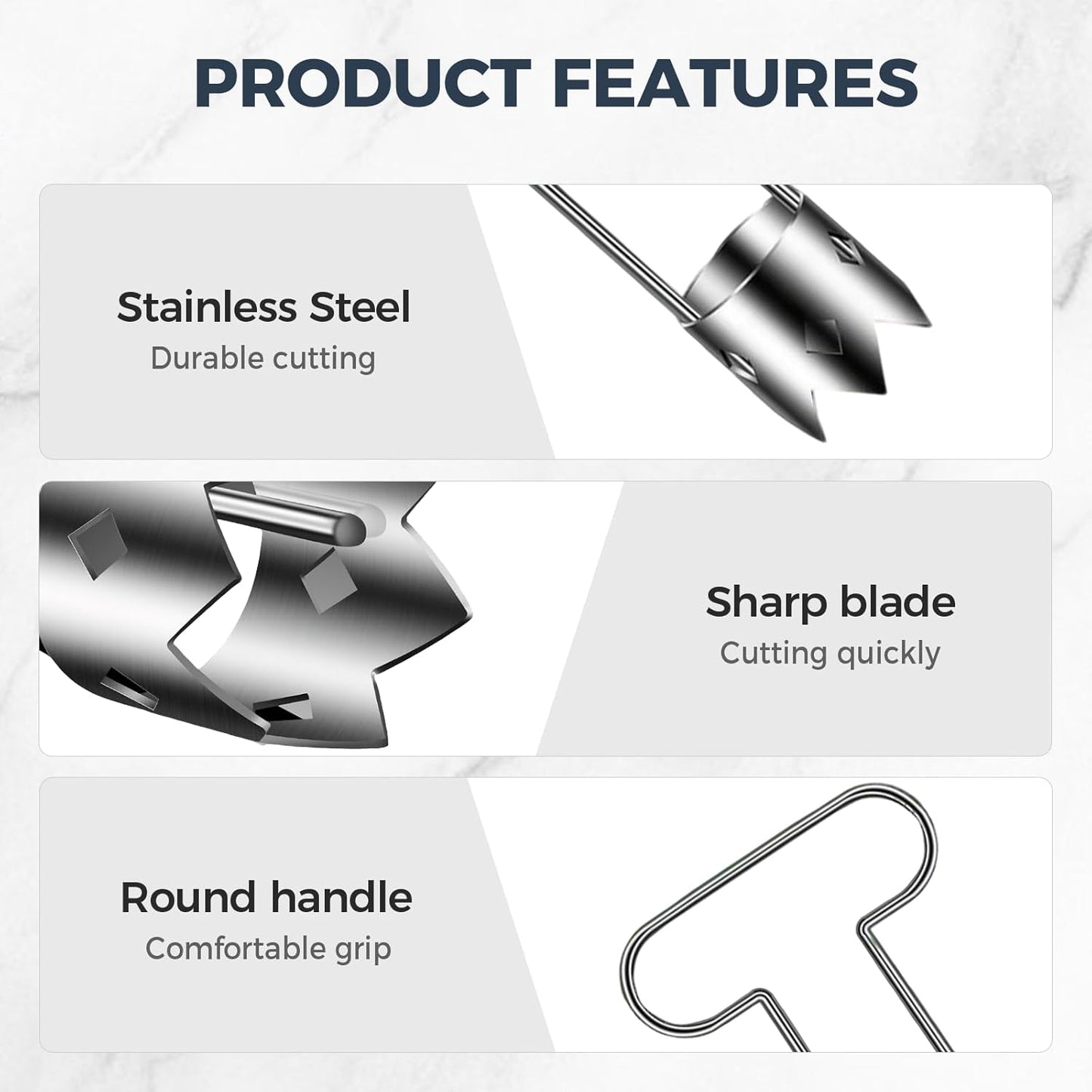 Red Bell Pepper Seed Corer,2025 New Stainless Steel Fruite Corer,Vegetable Corer Tool Cutter Pepper Seed Remover Tool,For Vegetables Fruit Corer Kitchen Gadget (3 PCS)