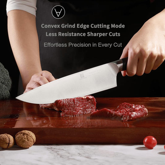 Chef Knife,8inch Damascus knife set,67-Layer High Carbon Stainless Steel Kitchen Knife,Professiona Sharp Cutting Knives with Ergonomic G10 Black Handle,Gift Box for Home and Kitchen Birthday Gift