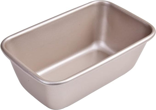 1Lb Loaf Pan, 7-inch Non-Stick Oblong Bread and Meat Bakeware for Oven Baking 7.28" × 4.52" x 2.55"