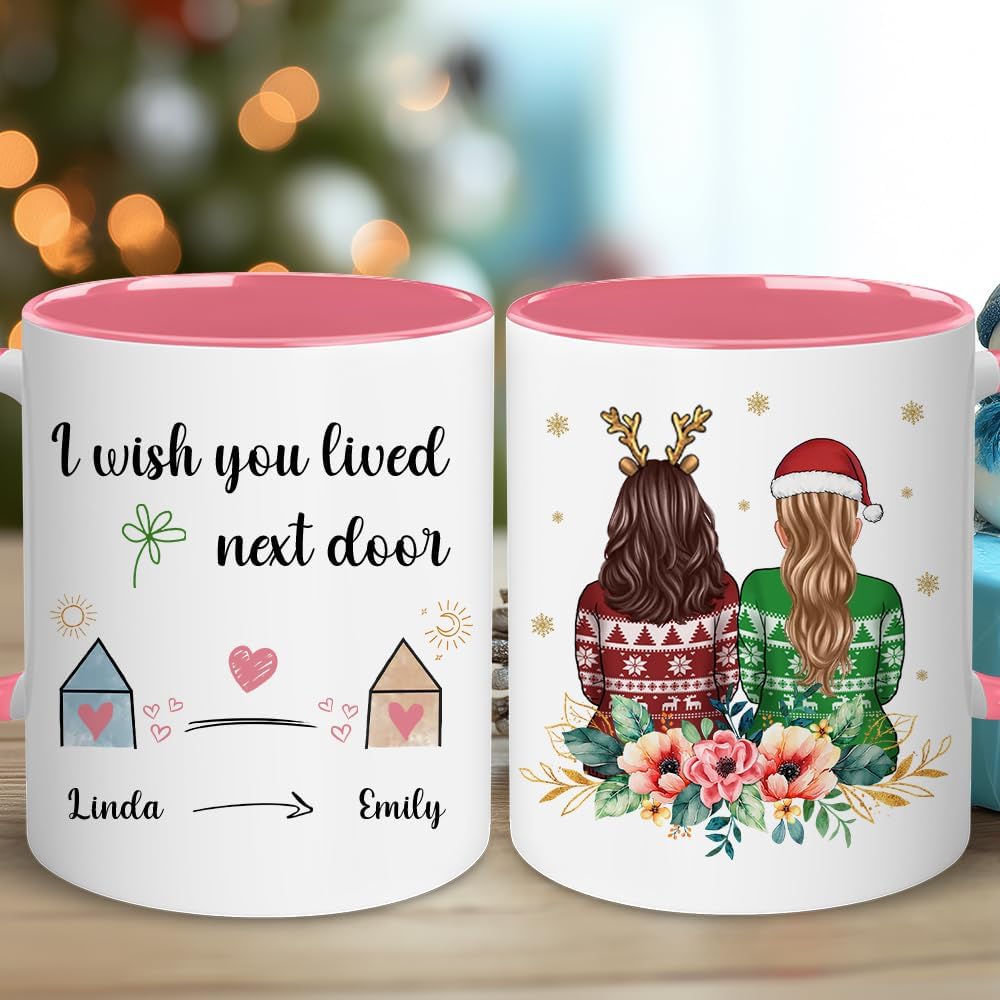 Personalized Friend Cup - Christmas, Birthday Best Friend, Bestie, Sister, BFF Mug - Friendship Gift For Women, Long Distance Gifts - Valentine Birthday Present For Her, Soul Sister