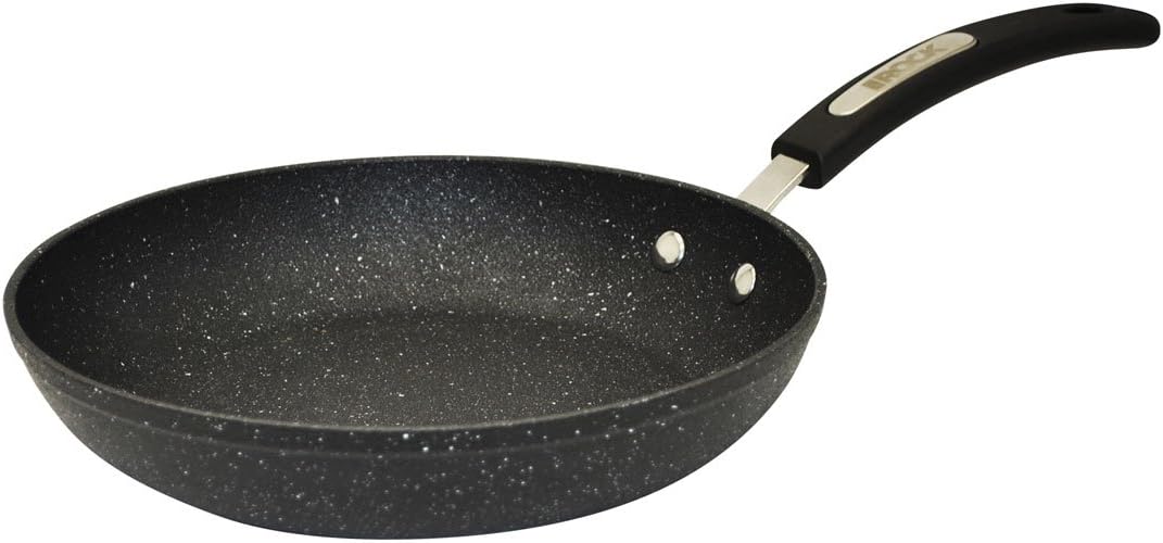 Starfrit The Rock 20cm (8") Non-Stick Fry Pan - Durable Forged Aluminum - Oven Safe - PFOA Free - Easy to Clean - Black