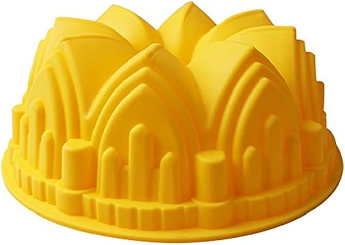 FantasyDay 8.6'' Crown Castle Cake Mold Silicone Baking Molds Party Cake Bakeware for Your Birthday Dessert, Cake, Bread, Tart, Pie, Flan and More #2