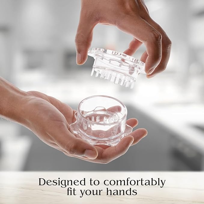 Angel’s Peel Lounge Grlic Mincer Manual Garlic for Quick Meal Preparation - Kitchen Tools for Mincing Grlic, Ginger, Herbs, Nuts (Clear Color)