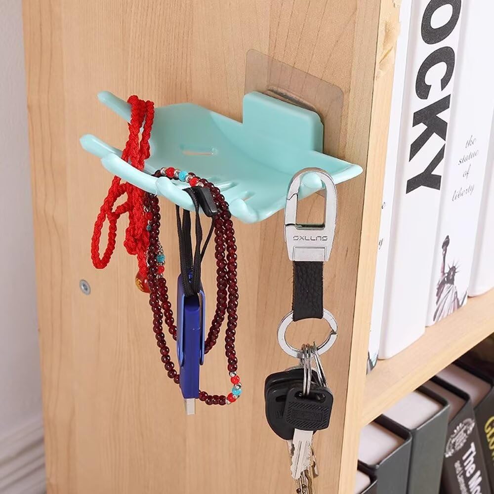 Creative Soap Holder for Shower - Wall Mounted Bathroom Soap Dish Organizer with Strong Adhesive Soap Tray for Kitchen Sink, Dish Soap Dispenser Holder,Gray