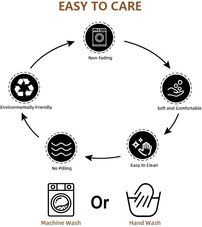 Deep Dream Tablecloths, Embroidered Waterproof Table Cloth Cotton Linen Wrinkle Free Anti-Fading Table Cover Decoration for Kitchen Dinning Party Christmas, 55 x 102 Inch - Light Brown