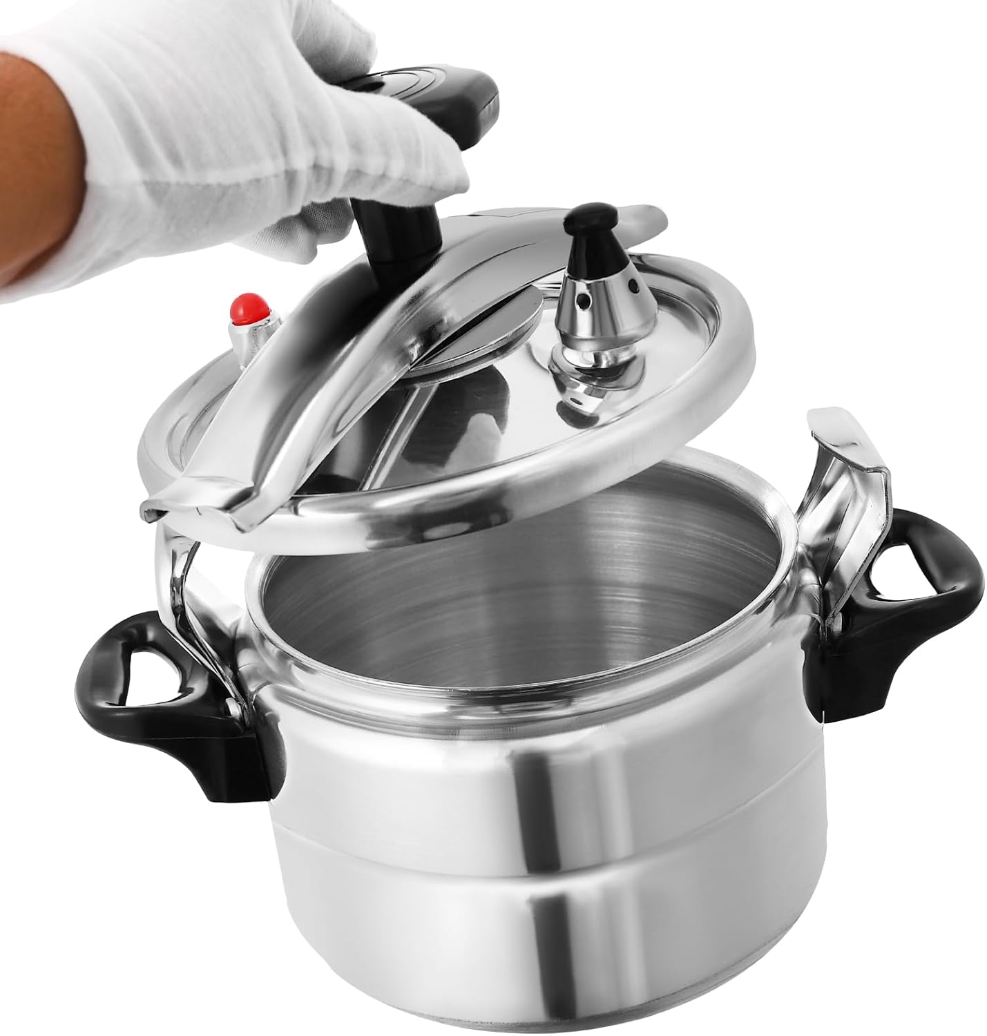 3L/3.17Qt Family Small Mini Pressure Cooker Aluminum Alloy Pressure Cooker Quick Cooking Pressure Canner Cooker Kitchen Cooking Pot for Kitchens of Hotels Restaurants Home