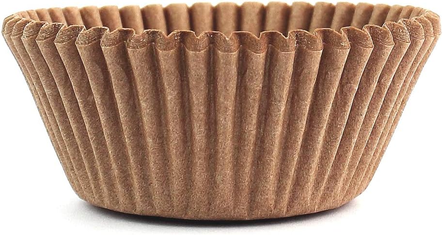 Eoonfirst Standard Size Baking Cups Food-Grade Greaseproof Paper Cupcake Liners 200 Pcs (Natural)