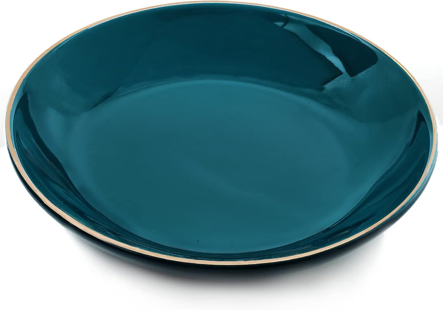 4.75" Ceramic Jewelry Tray, Small Ring Dish Holder Trinket Tray, Catch All Trays for Ring Earring Necklace Key, Christmas Gifts for Women Girls, Green