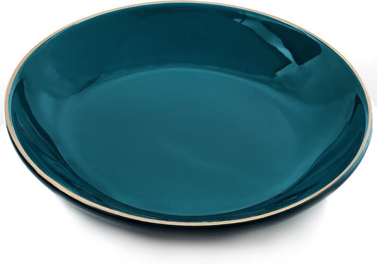 4.75" Ceramic Jewelry Tray, Small Ring Dish Holder Trinket Tray, Catch All Trays for Ring Earring Necklace Key, Christmas Gifts for Women Girls, Green