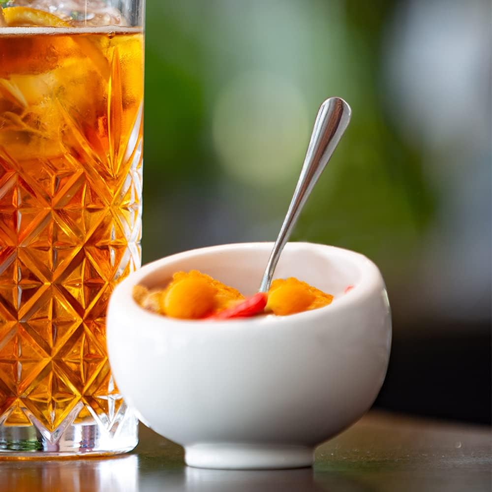 Snamonkia Small Appetizer Forks and Demitasse Spoons Stainless Steel Set of 24, 5.4 Inches, Salad Dessert Coffee Cocktail Espresso Flatware