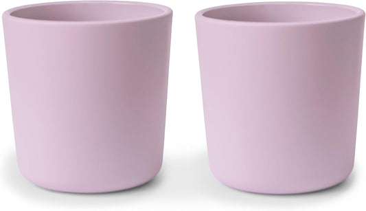 mushie Dinnerware Cups For Kids | Made in Denmark, Set of 2 (Soft Lilac)