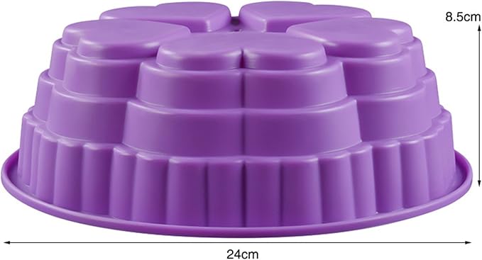 FantasyDay 9.5'' Love Heart Cake Mold Silicone Baking Molds Party Cake Bakeware for Your Birthday Dessert, Cake, Bread, Tart, Pie, Flan and More #5
