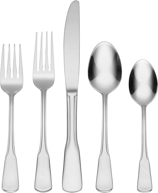 Oneida Colonial Boston 20-Piece Flatware Set, Service for 4, Silver