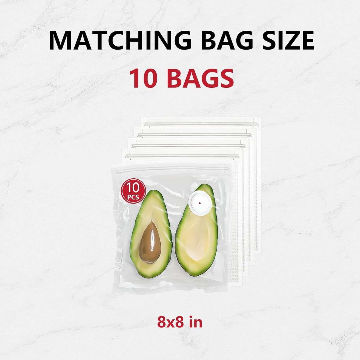 Vacuum Sealer, Vacuum Sealer for Food Compact Handheld Vac Seal Machine, Seal Meal Saver Portable Food Sealer (Vacuum Sealer Machine + 3 Food Storage Containers + 10 Reusable Bags)