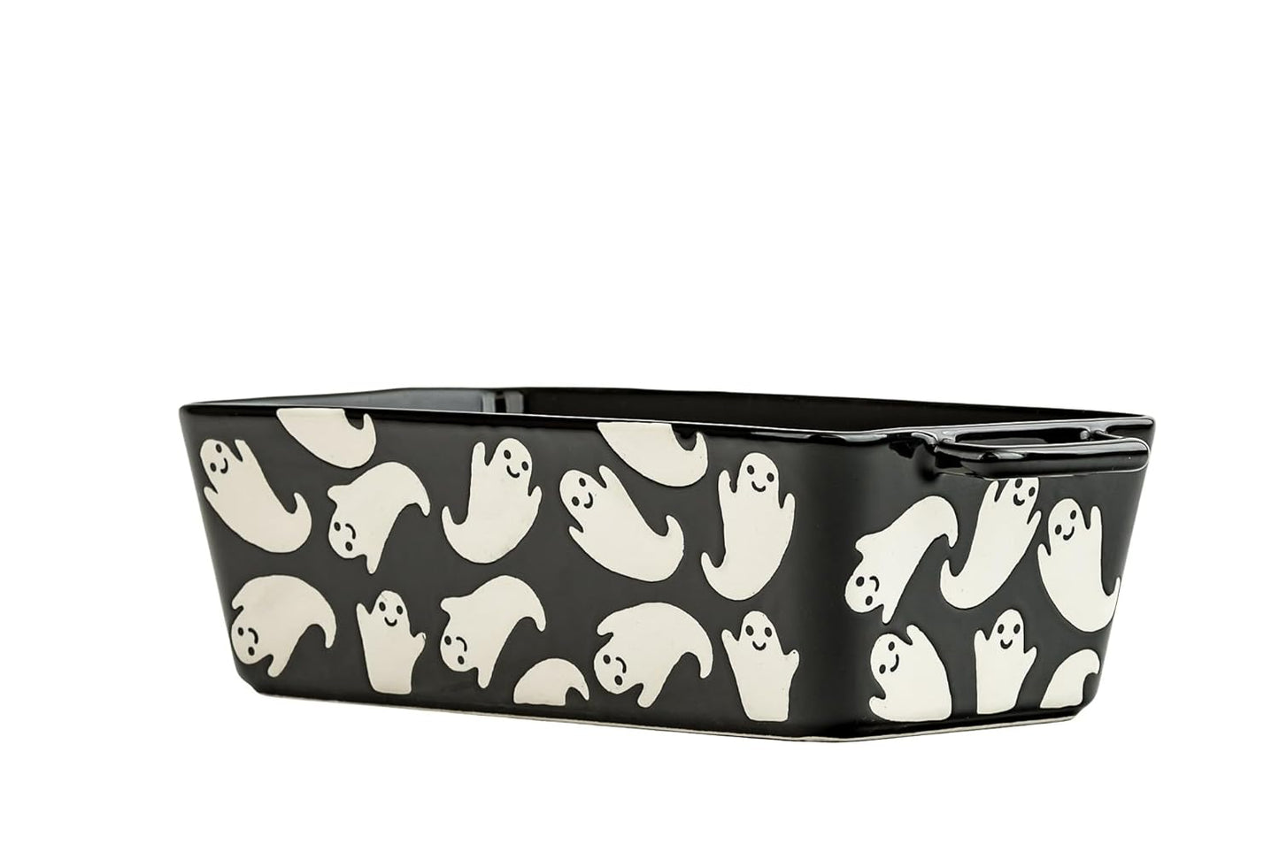10 Strawberry Street Flying Ghost Bakeware, Loaf Pan, Black