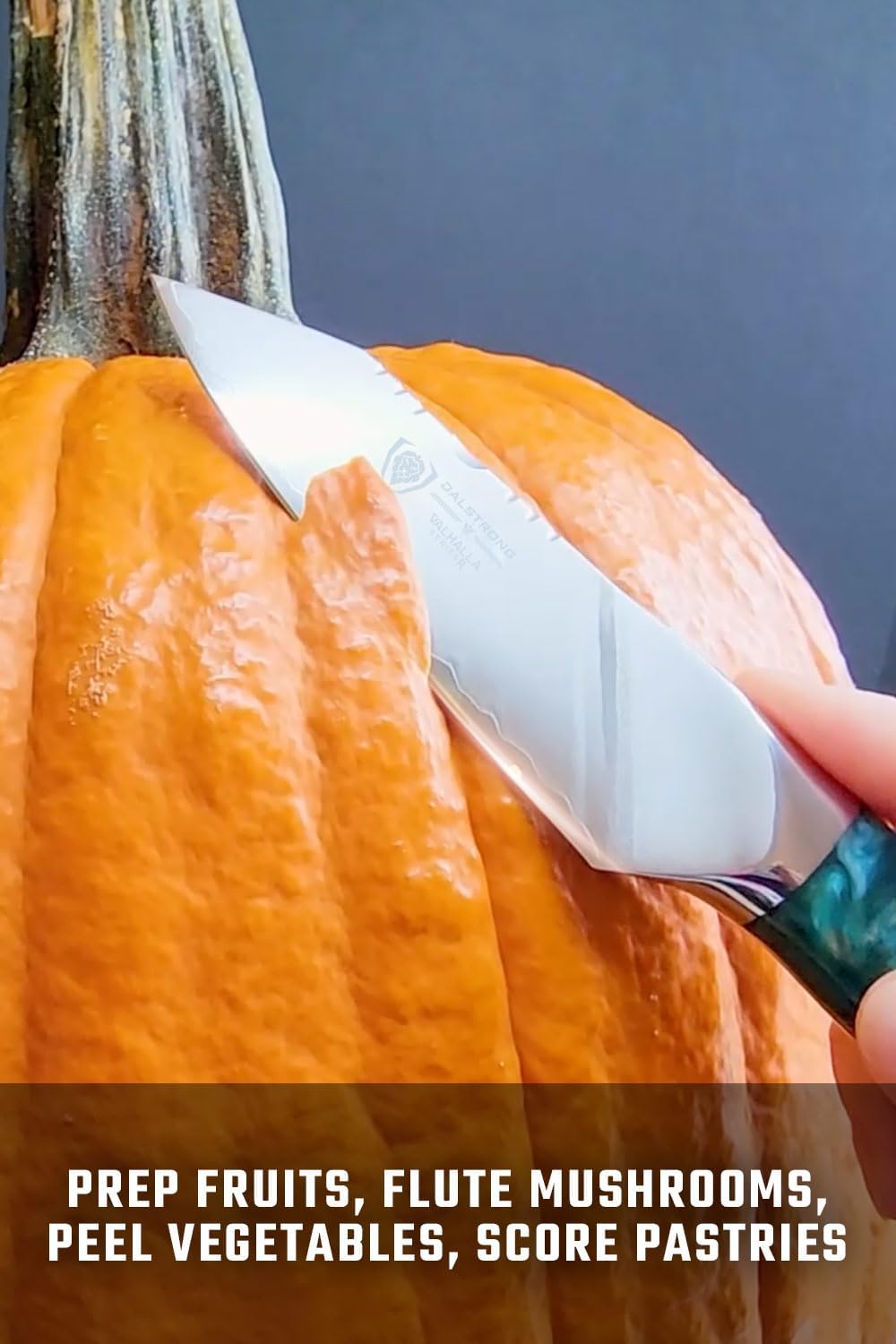 Dalstrong Paring Knife - 4 inch - Valhalla Series - 9CR18MOV HC Steel - Celestial Resin & Wood Handle - Professional Kitchen Knife Gift - Razor Sharp - w/Leather Sheath