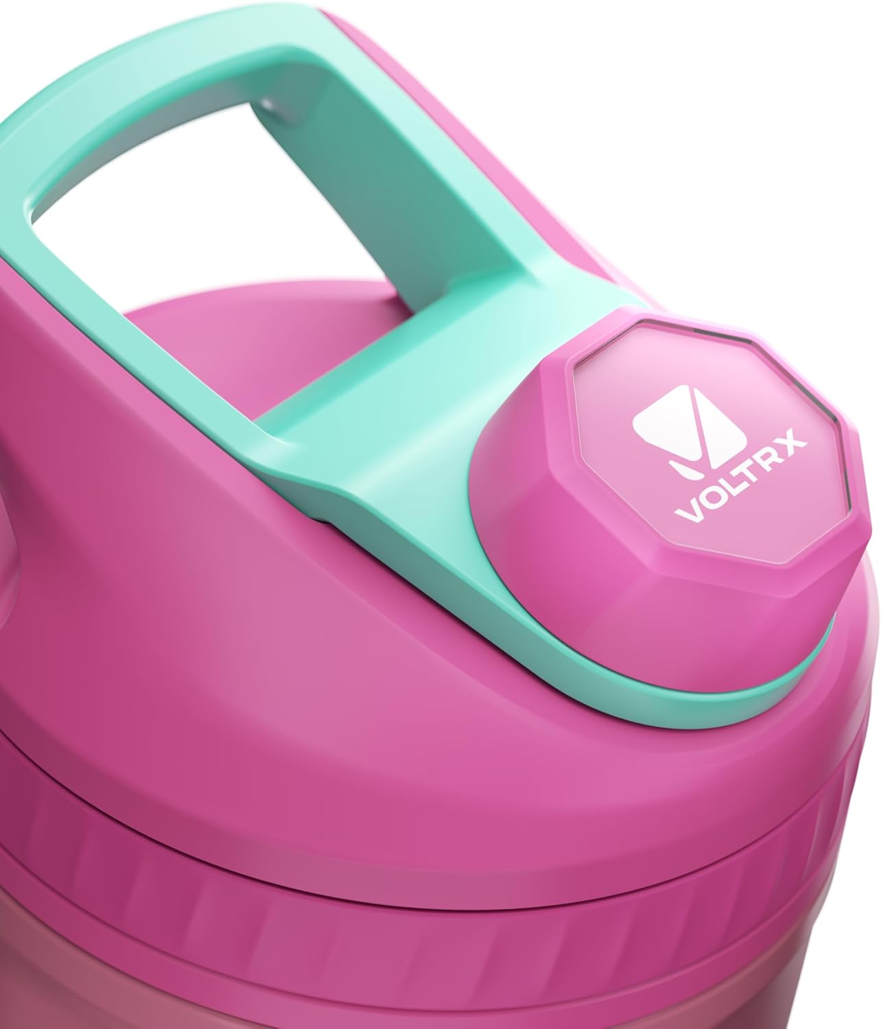 VOLTRX ChillMix Shaker Bottle Insulated Stainless Steel - USB C Rechargeable Electric Protein Shake Mixer, Shaker Cups for Protein Shakes and Meal Replacement, Radiant Rose, 16 oz