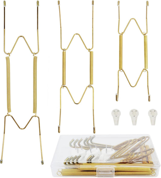 6/8/10 Inch Plate Hangers for The Wall Plate Hangers 3Pack Plate Wall Hangers for Display Invisible Decorative Plate Hooks for Hanging Stainless Steel