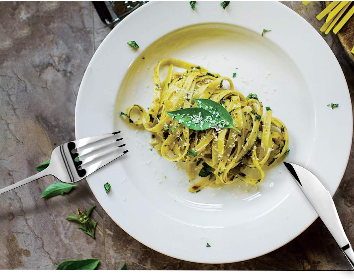 20 Pcs Silverware Set HARBORII Flatware Set Stainless Steel Utensils Set Mirror Polished Cutlery Set Including Forks Knife Spoons Dishwasher Safe