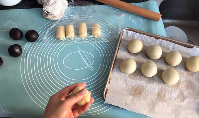 11 Inch Baking Sheets Pan Nonstick Set of 2, Walooza Cookie Sheet Replacement Toaster Oven Tray，Deep Size 1 inch Bakeware, Non Toxic & Heavy Duty & Easy Clean