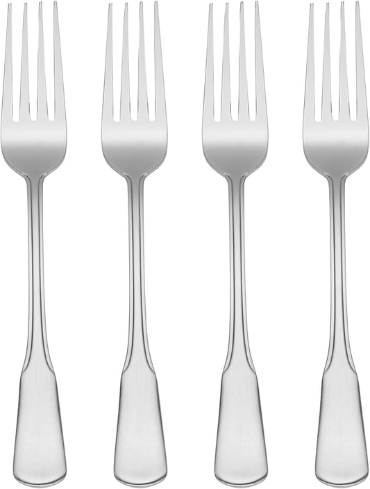 Oneida Flatware Colonial Boston Dinner Forks, Set of 4,Silver
