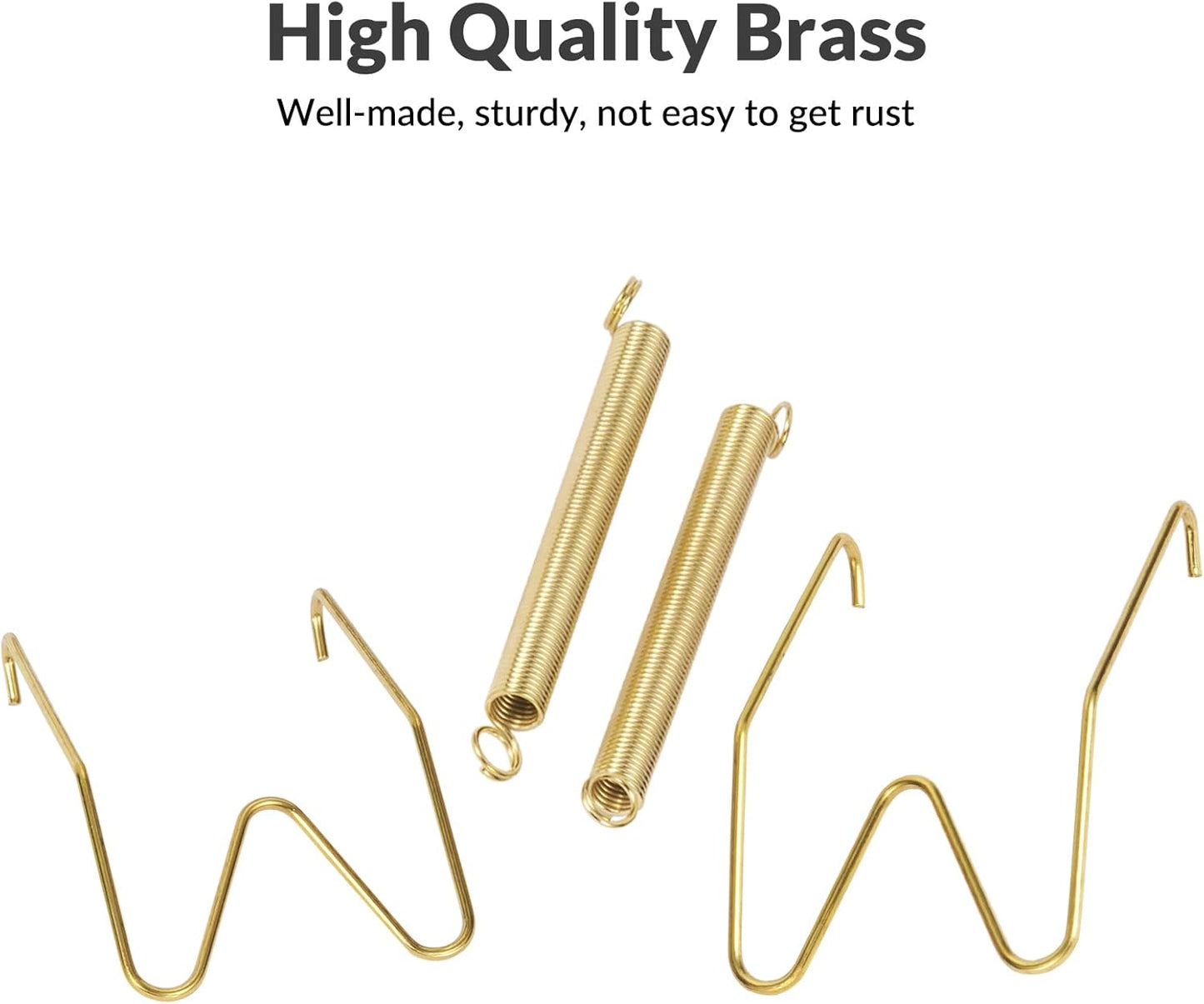 10-Pack Invisible Wall Plate Hangers, 8 Inch Brass Plate Holders with 12-Pack Wall Hooks