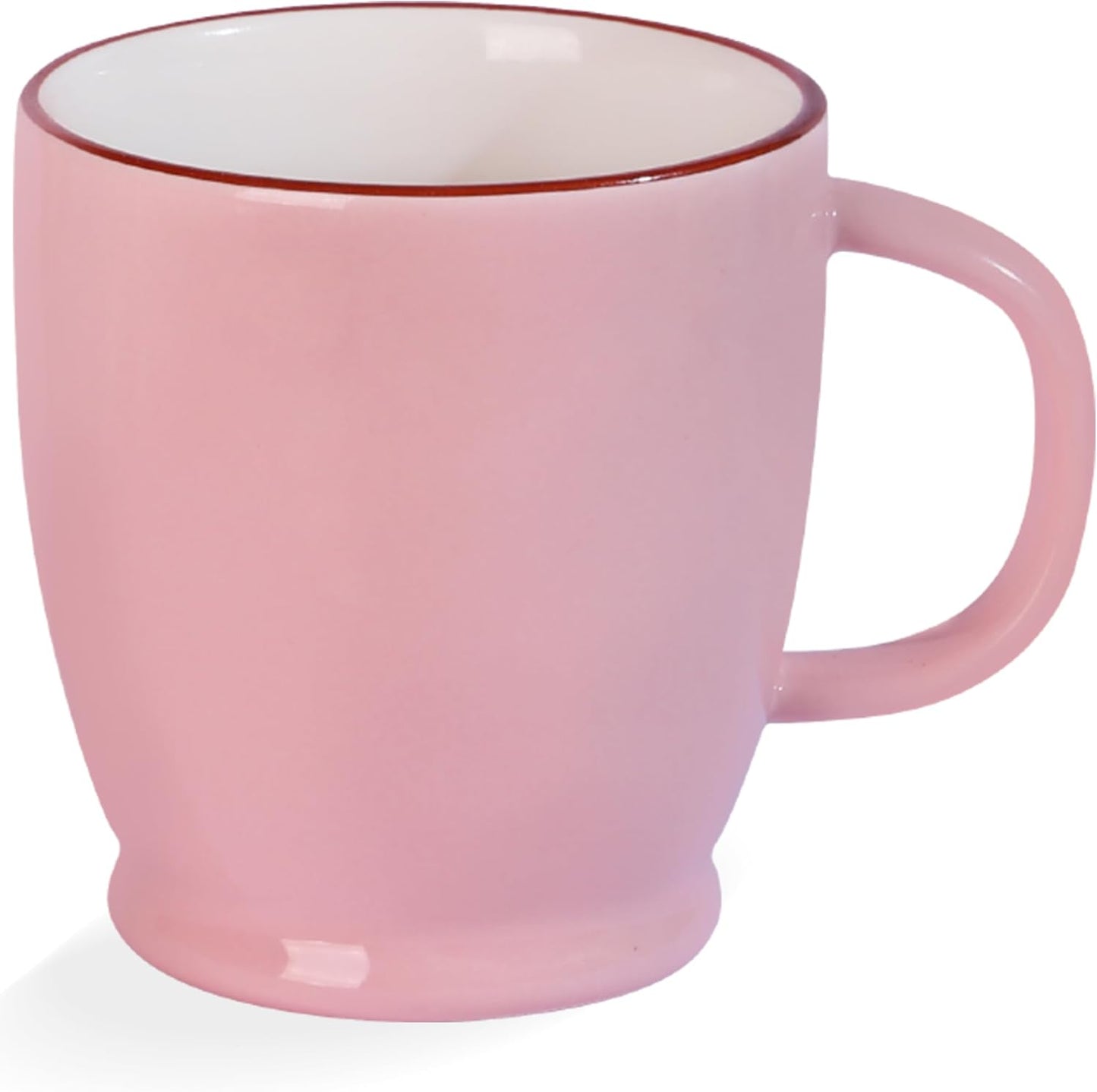 Pink Coffee Mug, 16.5oz Large Coffee Cup Microwave Safe, Latte Cup for Women, Office, Home, Ceramic Tea Cup with Large Handle, Both Hot & Cold Beverage