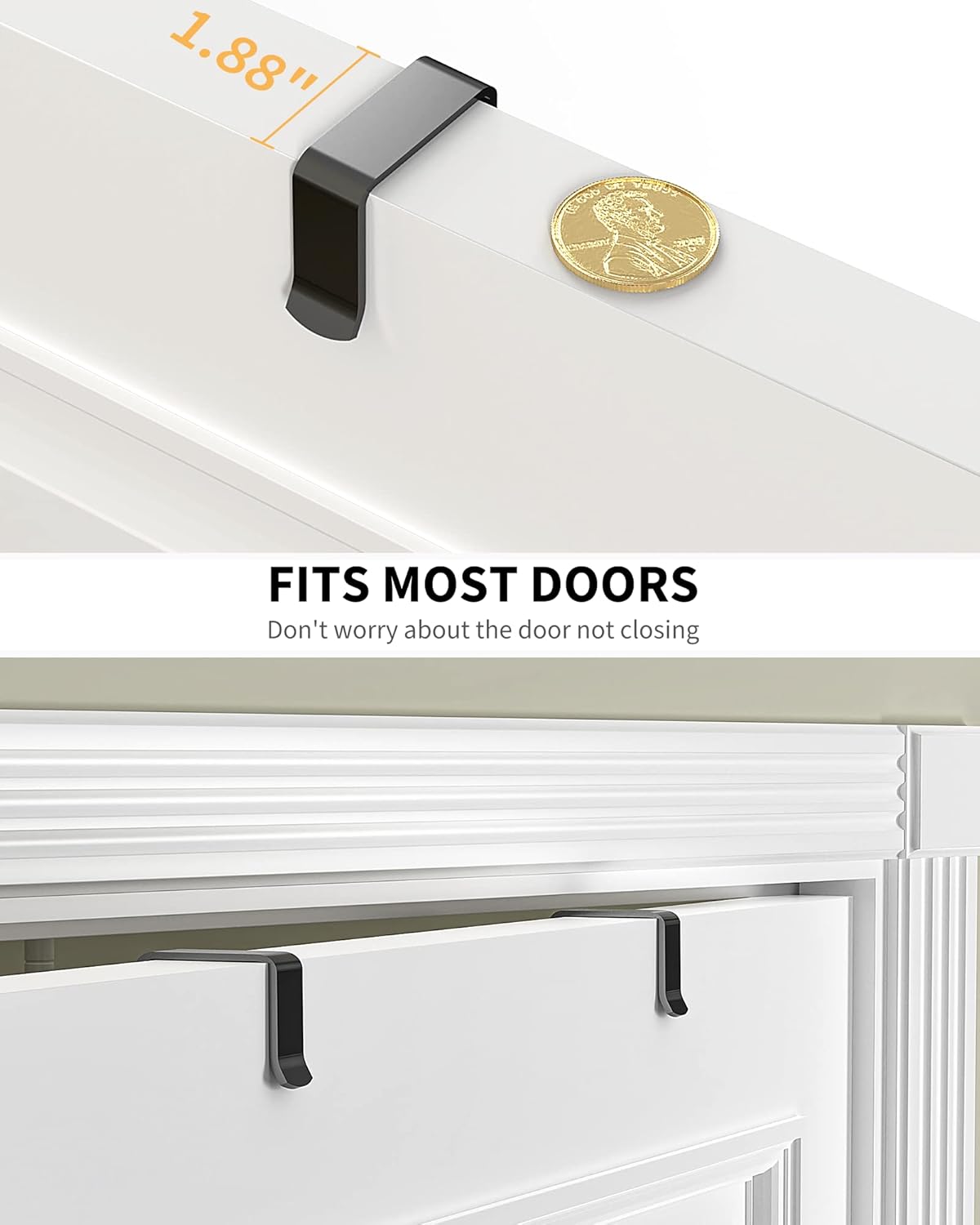 Moforoco 9-Tier Over The Door Pantry Organizer, Pantry Organization and Storage, Black Hanging Basket Wall Spice Rack Seasoning Shelves, Home & Kitchen