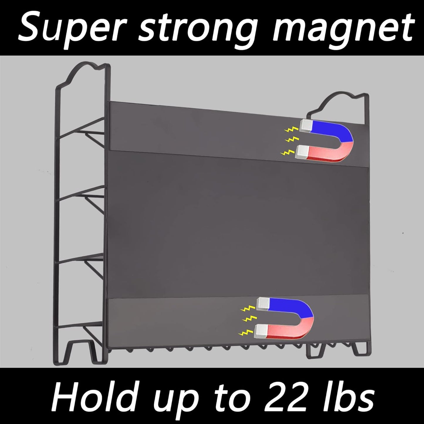 SWOMMOLY Magnetic Spice Rack Organizer with 28 Glass Spice Jars, 396 Spice Labels with Chalk Marker and Funnel Set for Refrigerator, Metal Fridge, Microwave, Cabinet, Countertop,12.9" W x 12.4" H