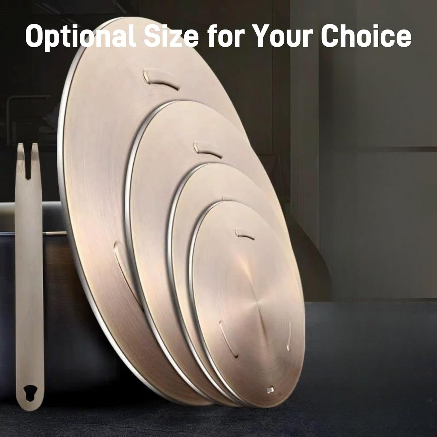 Induction Adapter Plate, NISPOTDOR Stove Heat Diffuser Simmer Plate for Gas Stove, Diffuser Plate Insuction Converter Disk with Detachable Handle for Kitchen Cooktop 7.9inch