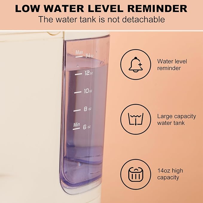 K Cup Coffee Maker, Single Serve coffee machine or Ground Coffee Machine 2 in 1, 6 to 14 Oz Brew Sizes, Mini One Cup Coffee Maker with Self cleaning Function, Fits Travel Mug (White)