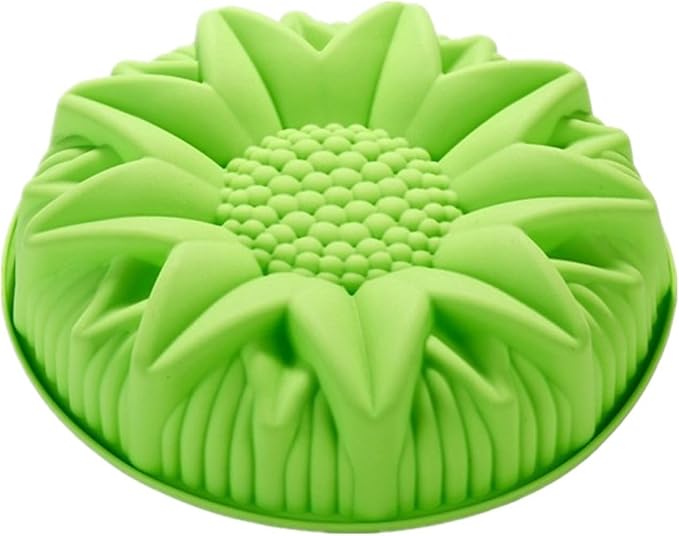 FantasyDay 9.8'' Sunflower Birthday Cake Mold Silicone Baking Molds Party Cake Bakeware for Your Anniversary Dessert, Cake, Bread, Tart, Pie, Flan and More #4