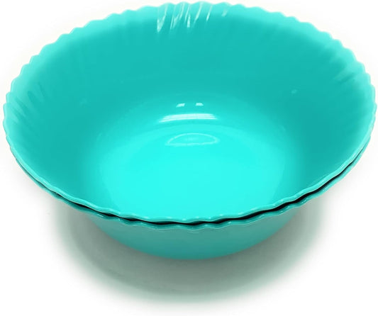 Mintra Home Curly Collection (9.75in Medium Bowl 2pk, Teal)