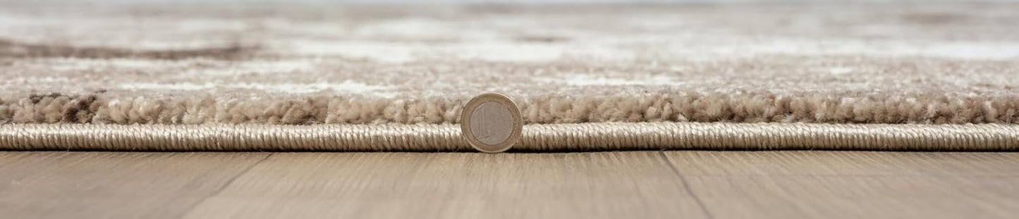 Keen Home Design Area Rugs - 5x8 Non-Shedding, Abstract Rugs for Kitchen, Living Room, Bedroom, Dining Room, Entryway - Size: 5'3" x 7'7", Multi