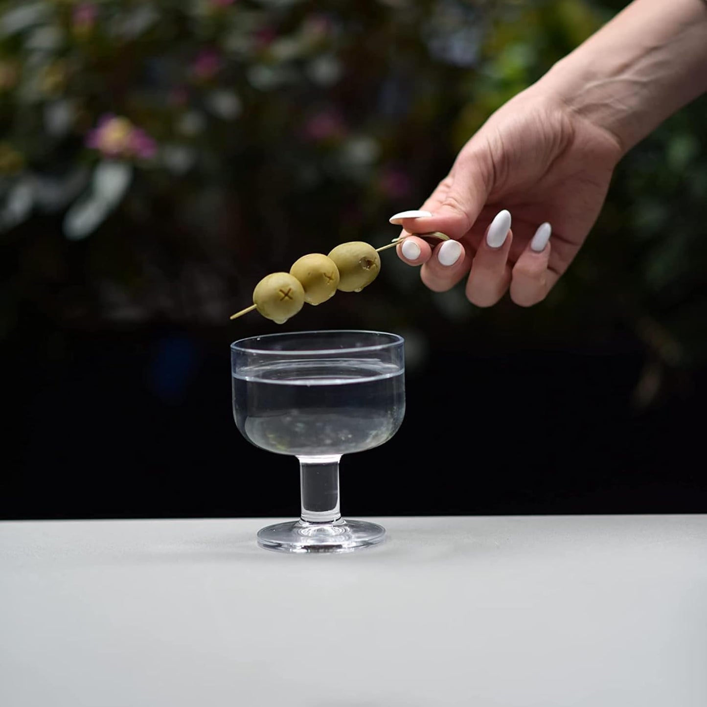 Bormioli Rocco Hosteria Set Of 6 Stackable Dessert Cups, 8 Oz. Clear Tempered Glass, Made In Italy.