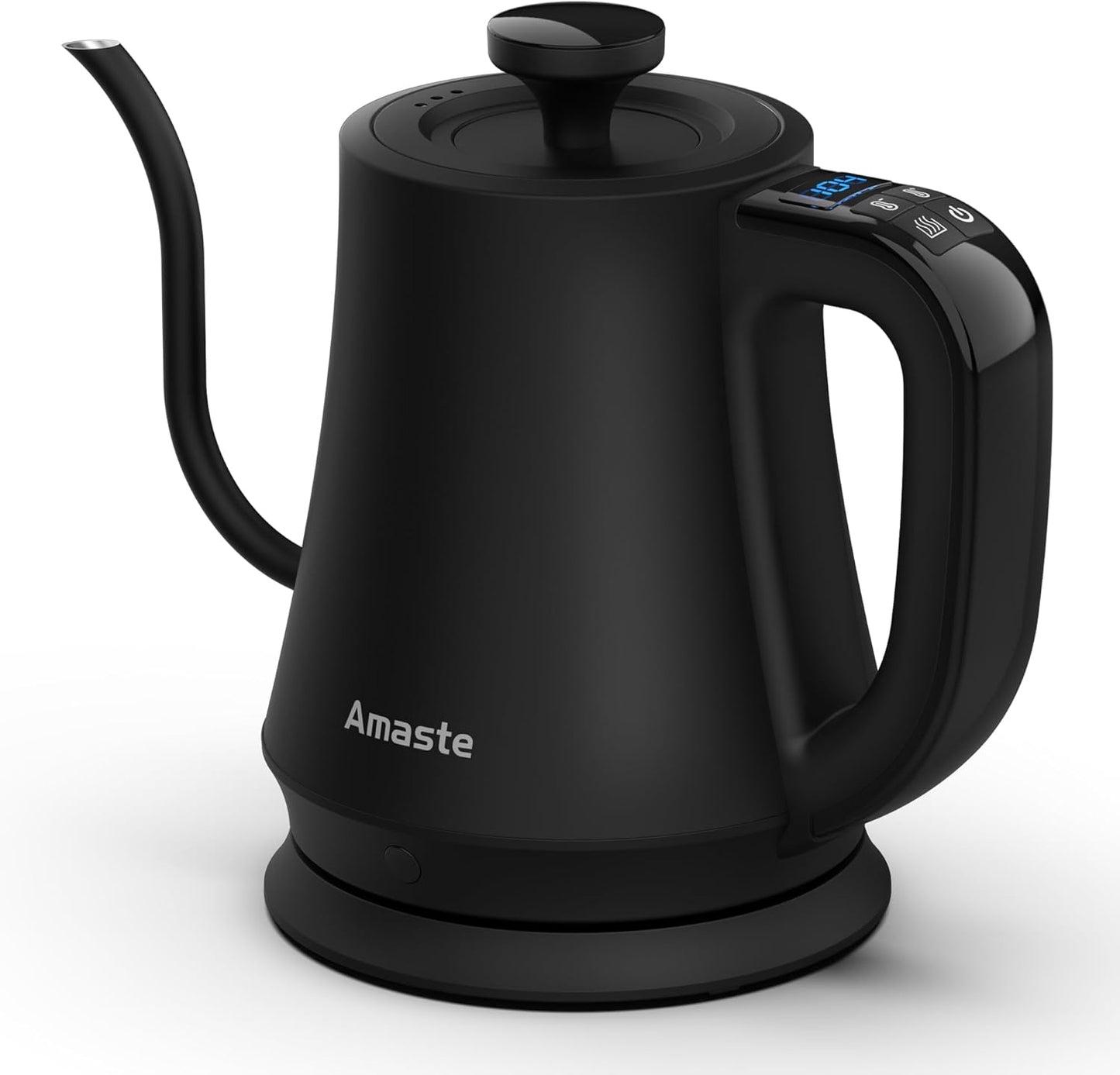 Amaste Gooseneck Electric Kettle, Electric Tea Kettle With Temperature Control, 34oz Pour Over Electric Kettle for Coffee & Tea, 304 Stainless Steel Inner, Auto Shut-Off & Keep Warm, Matte Black