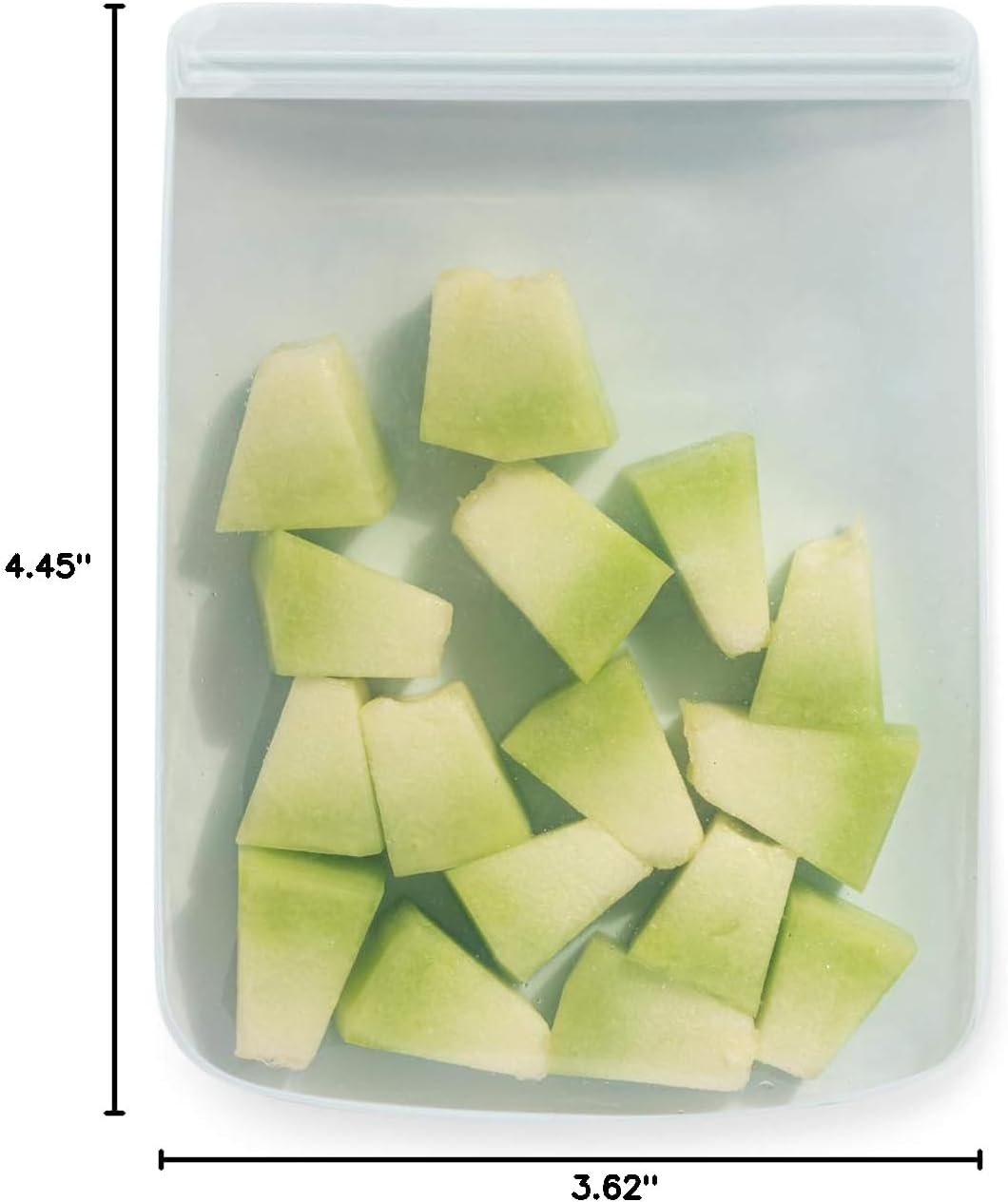 W&P Porter Silicone Reusable Storage Bags, Flat Variety 3 Pack (10oz, 34oz, 46oz), Mint, Food Storage Container, Microwave and Dishwasher Safe, Easy Cleaning