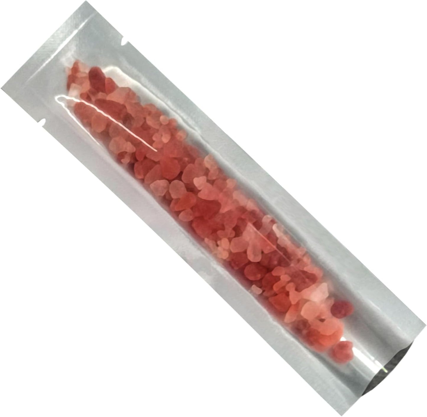 PABCK 100 Pcs 1.57x6.5 inch (inside size 1.18x6.1 inch) Clear Front Vacuum Heat Sealable Foil Bag Mylar Packets for Travel Sample Packaging Spice Candy Chololate Coffee Food Storage Aluminum Pouch