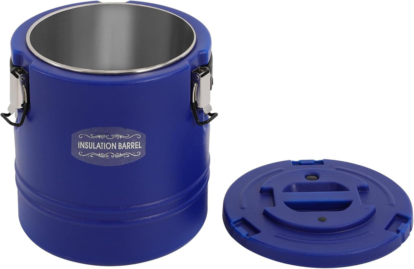 DYNAMI Large Insulated Food Container, Portable Commercial Food Warmer Insulated Soup Container Cold Hot Box for Catering,Stainless Steel Inner Liner, Sealed and Leak-proof (Blue, 4 Gal)