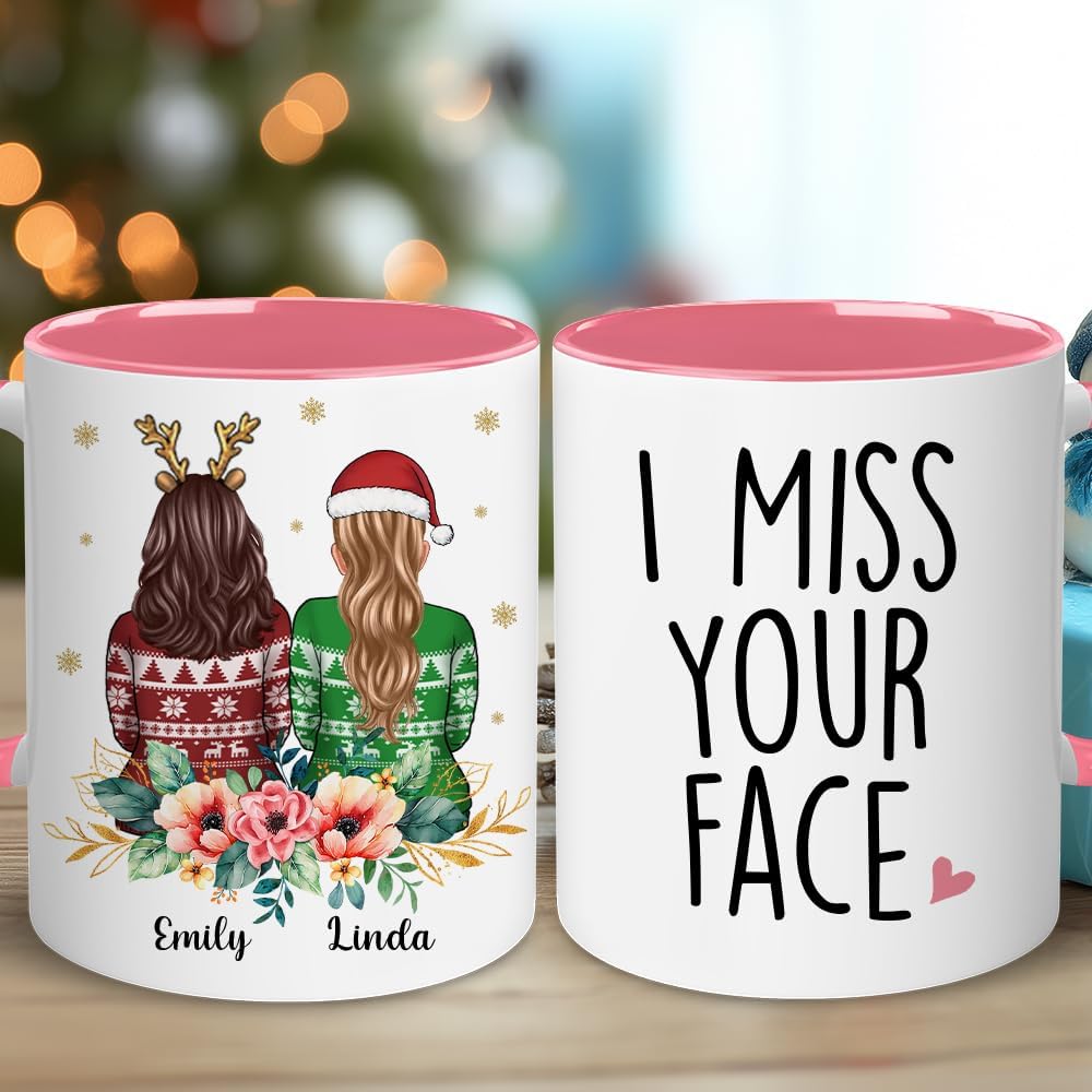 Personalized Bestie Mug - Christmas, Birthday Gifts For Best Friend, Bestie, Sister, BFF, Her - Friendship Gifts For Women - Long Distance Gift - Birthday, Christmas, Thinking Of You Gift
