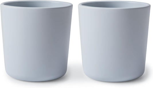 mushie Dinnerware Cups For Kids | Made in Denmark, Set of 2 (Cloud)