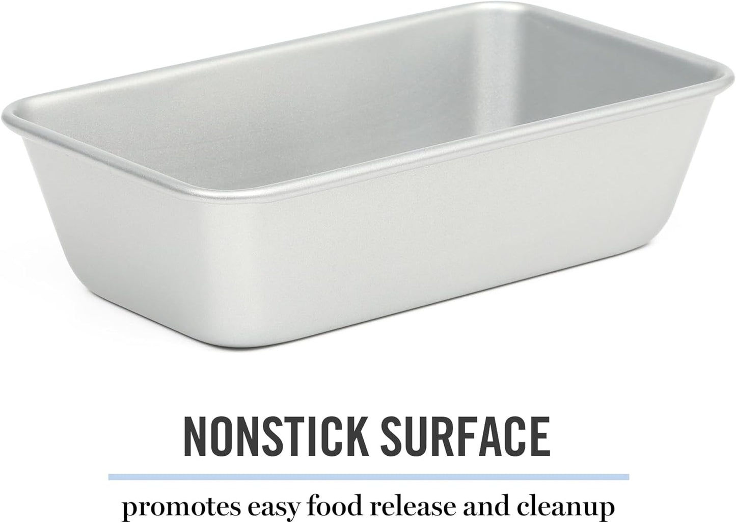 Martha Stewart Gallen 9 Inch Nonstick Carbon Steel Loaf Pan - Silver