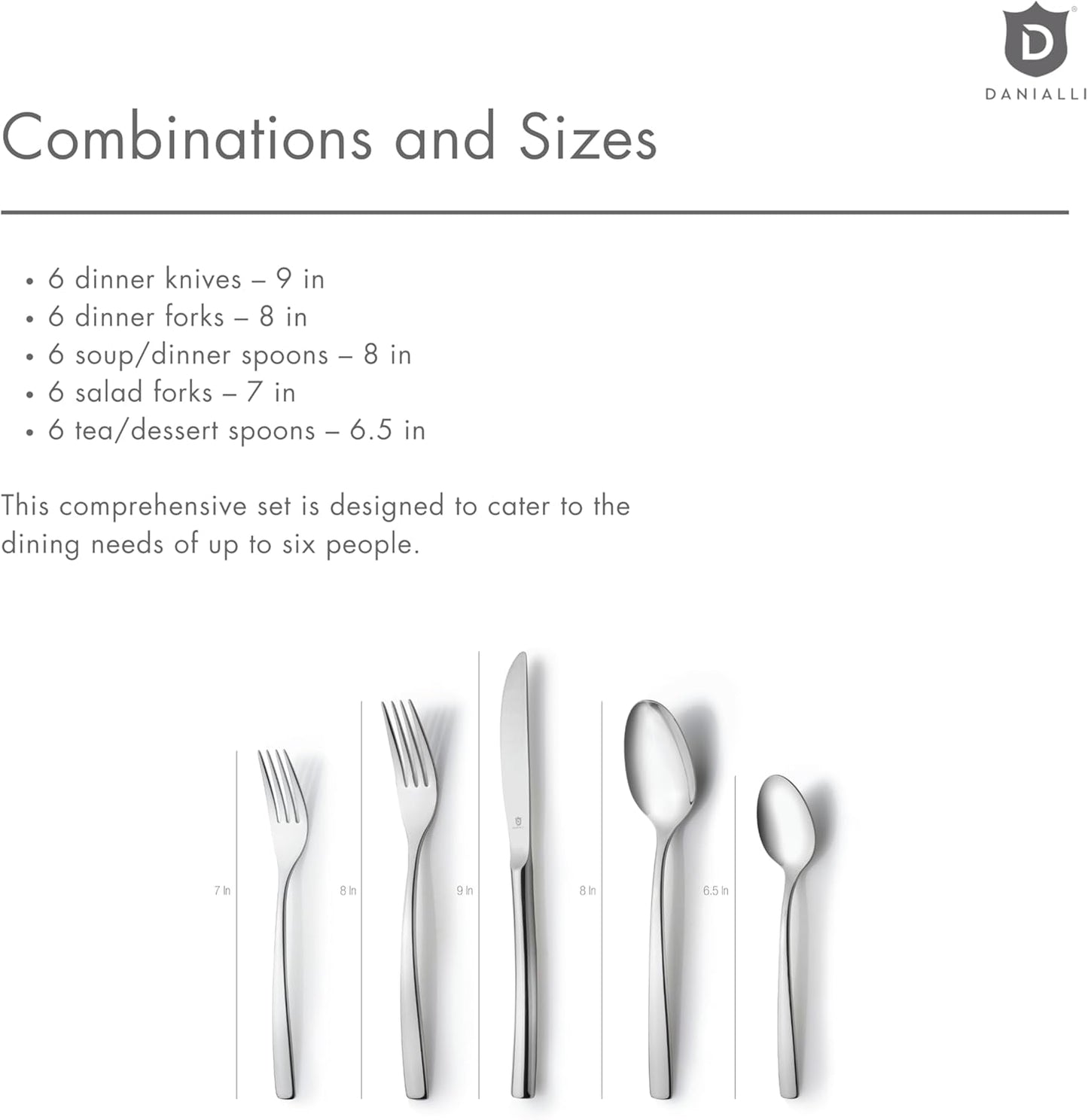 30-Piece Flatware Set For 6, Modern Sleek Design Silverware Set, 18 10 Stainless Steel Utensils, Include Knife/Fork/Spoon, Mirror Polished Set of Cutlery, Dishwasher Safe