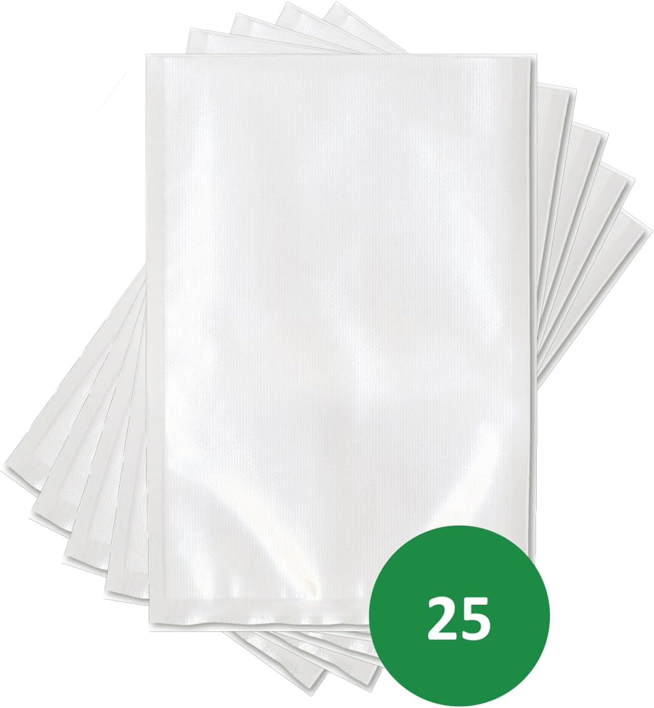 Smelly Proof Vacuum Bags, US Made – 25-Bags 8"x12" Quart, BPA FREE 4-Mil Vacuum Sealer Bags for Food, Seal Meal Bags, Freezer Storage, Meal Prep, Sous Vide Cooking & Storage